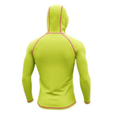 Custom Performance Hooded Rash Guards Fishing Shirts Upf50 Sun Protection Long Sleeve Uv Men's Fishing Hoodies